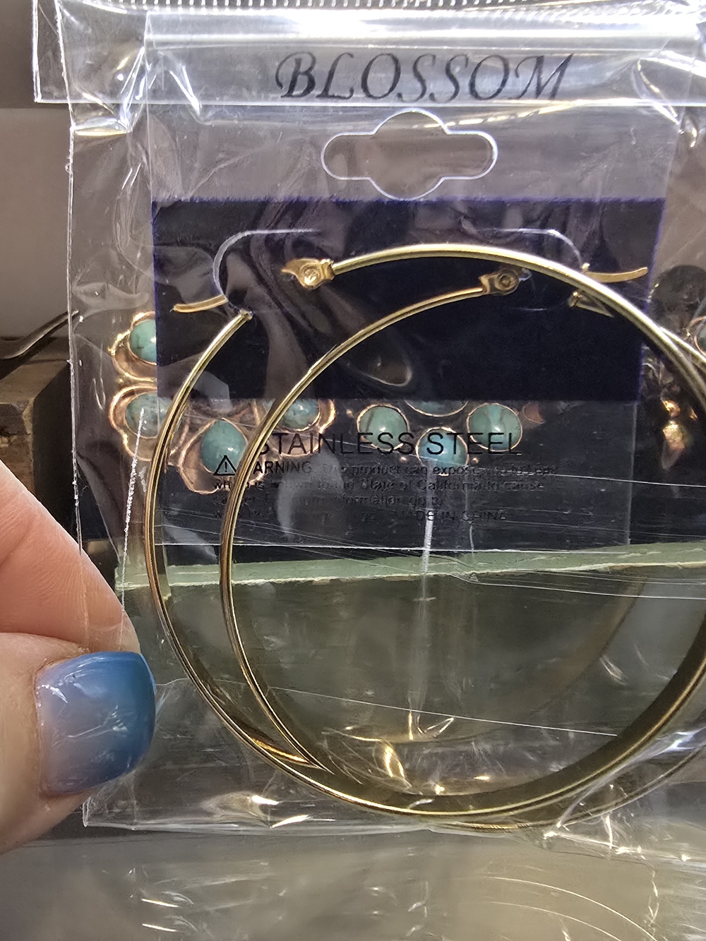 Rodeo Quincy Blossom Gold Hoop Earrings